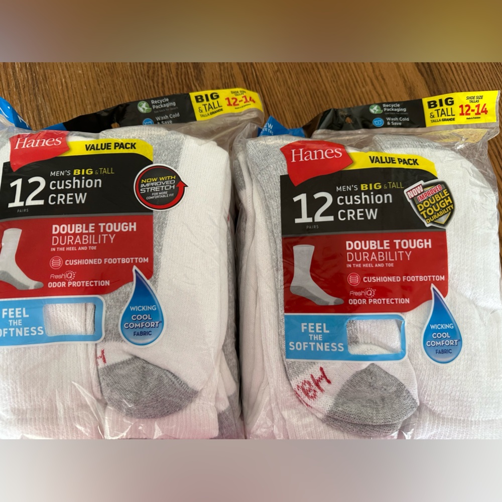 Hanes crew socks